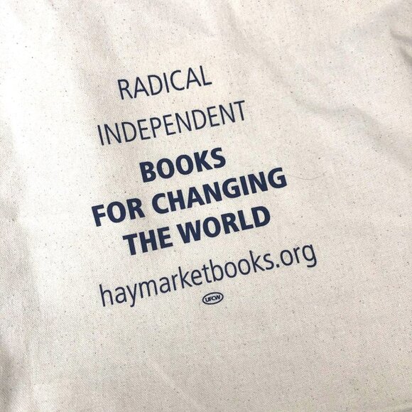 x2 NEW Haymarket Books Canvas Tote Bag. -----book bag, readers, reuseable, gift - Picture 3 of 7